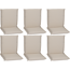 Niedriglehner-Auflagen-Set 'Ascot' beige 52 x 100 x 8 cm 6 Stück