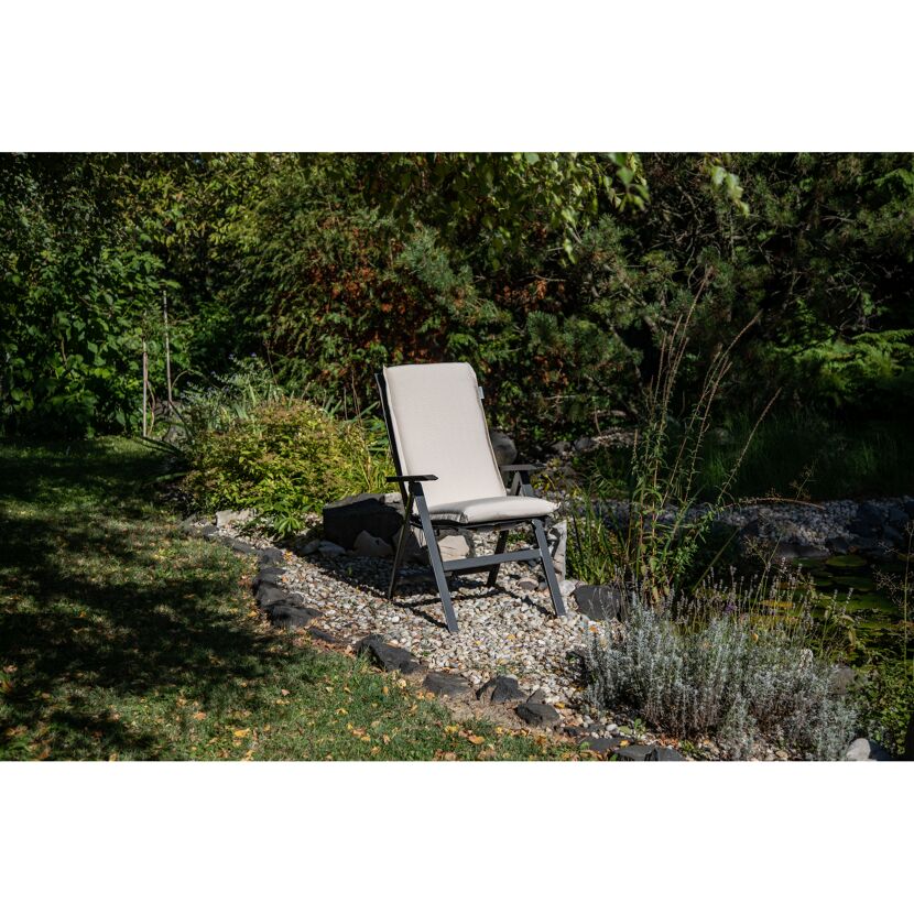 Hochlehner-Auflagenset 'Aurich' beige 52 x 120 x 8 cm 4 Stück