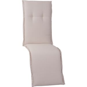 Relaxstuhl-Auflage 'Ascot' beige 52 x 120 x 8 cm