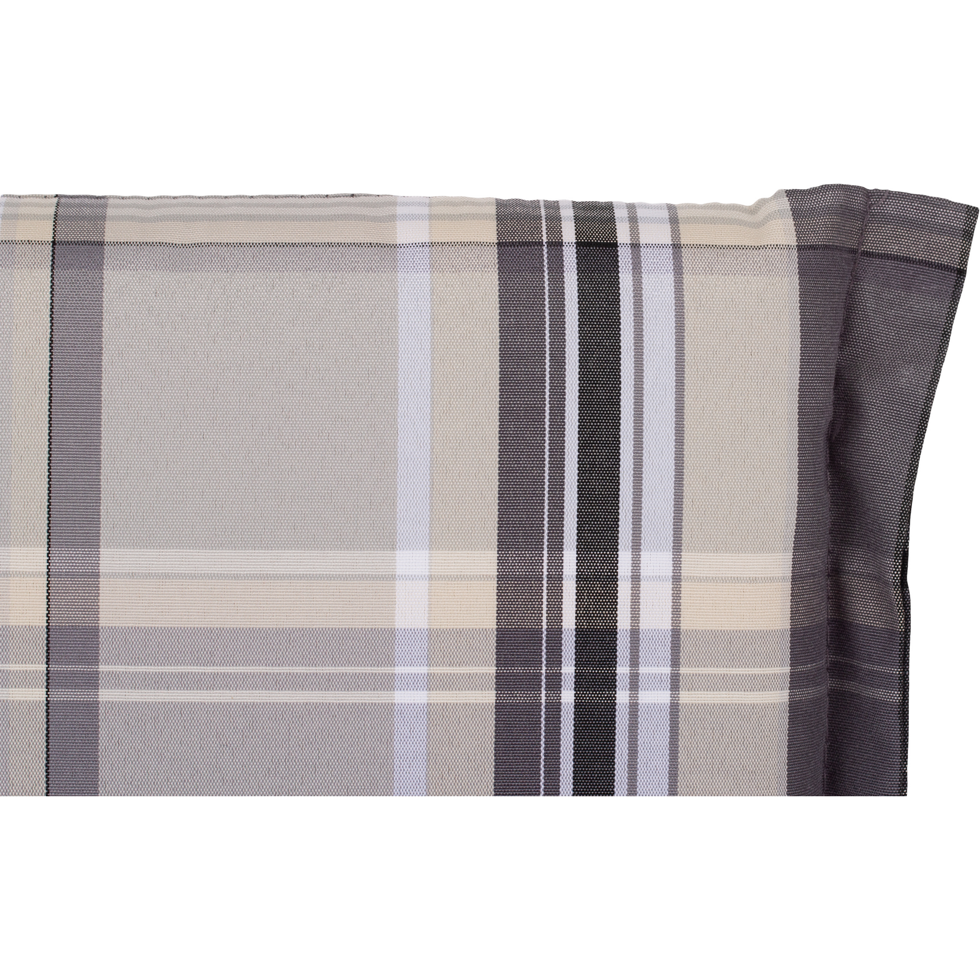 Hochlehner-Auflagenset 'Ascot' grau 52 x 120 x 8 cm 4 Stück