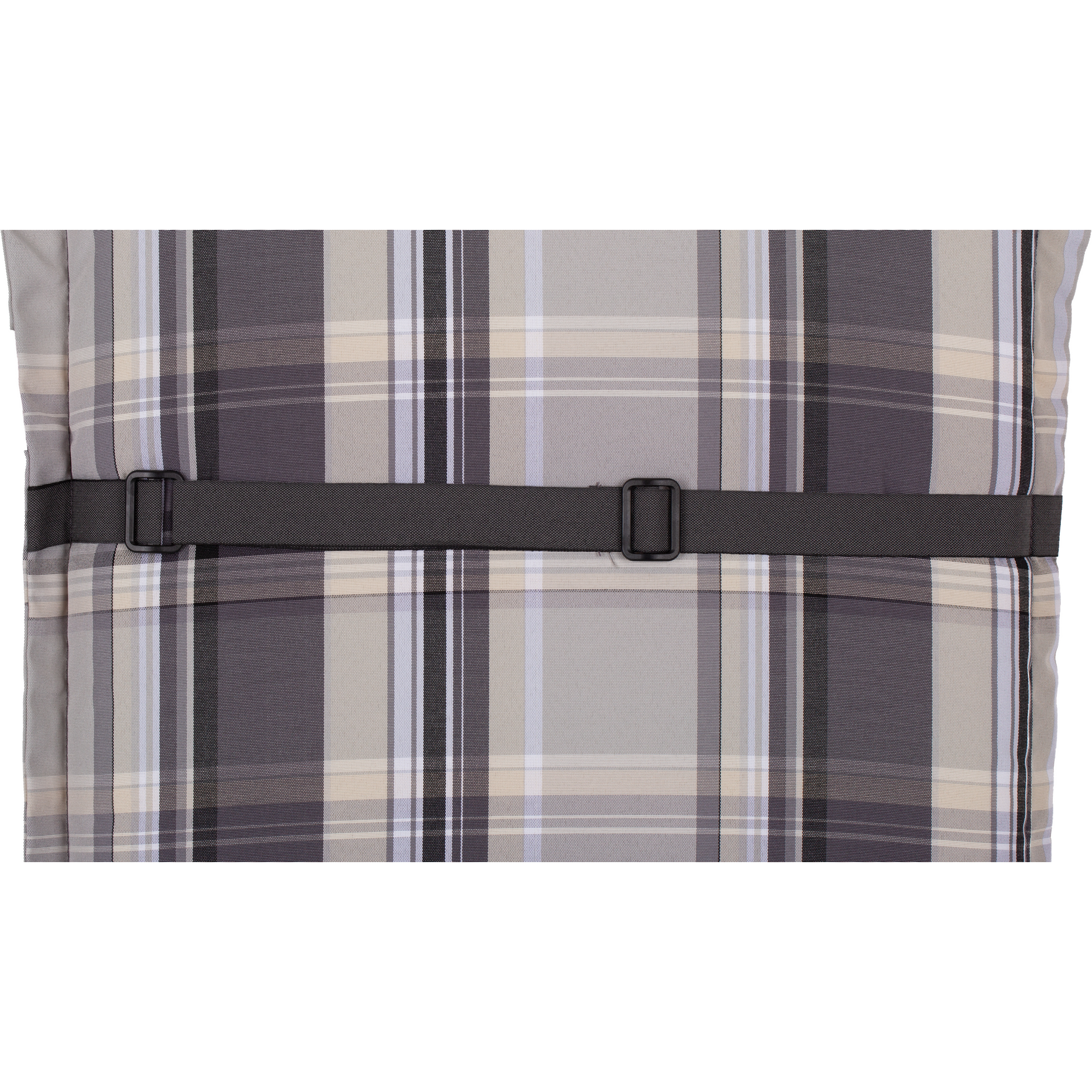 Hochlehner-Auflagenset 'Ascot' grau 52 x 120 x 8 cm 4 Stück