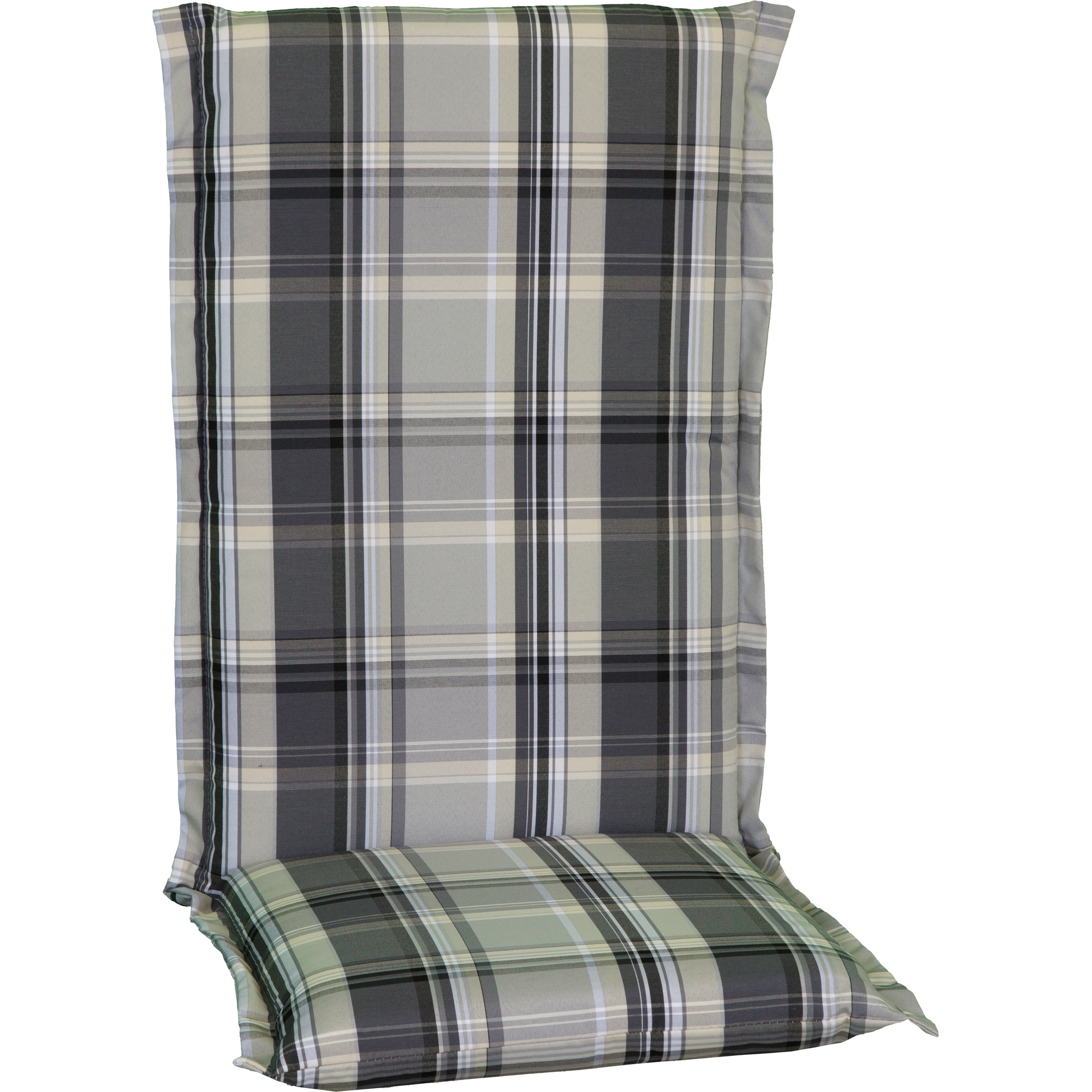 Hochlehner-Auflagen-Set 'Ascot' grau 52 x 120 x 8 cm 6 Stück