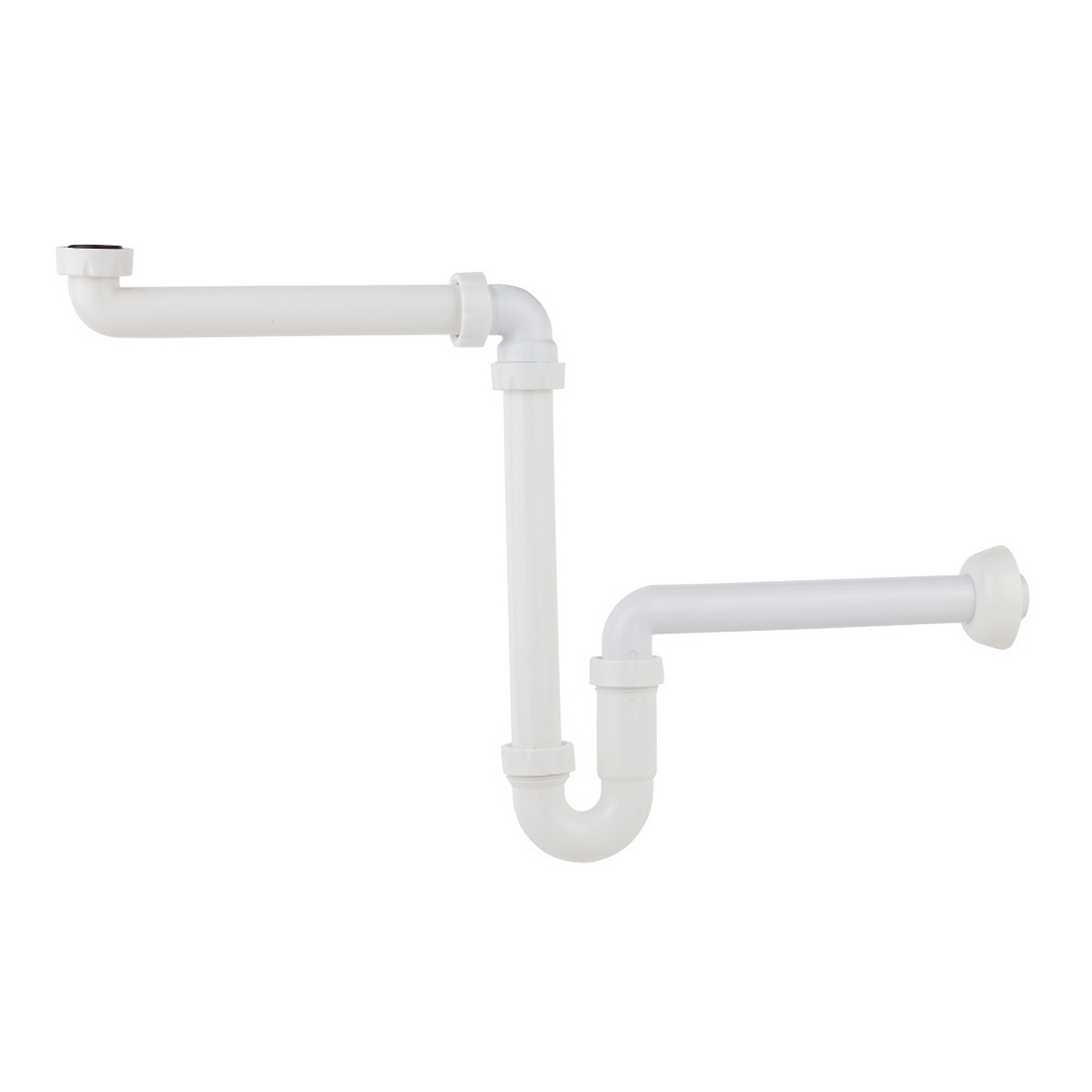 Raumspar-Siphon Kunststoff 1 1/4" x 32 mm, für Waschtisch