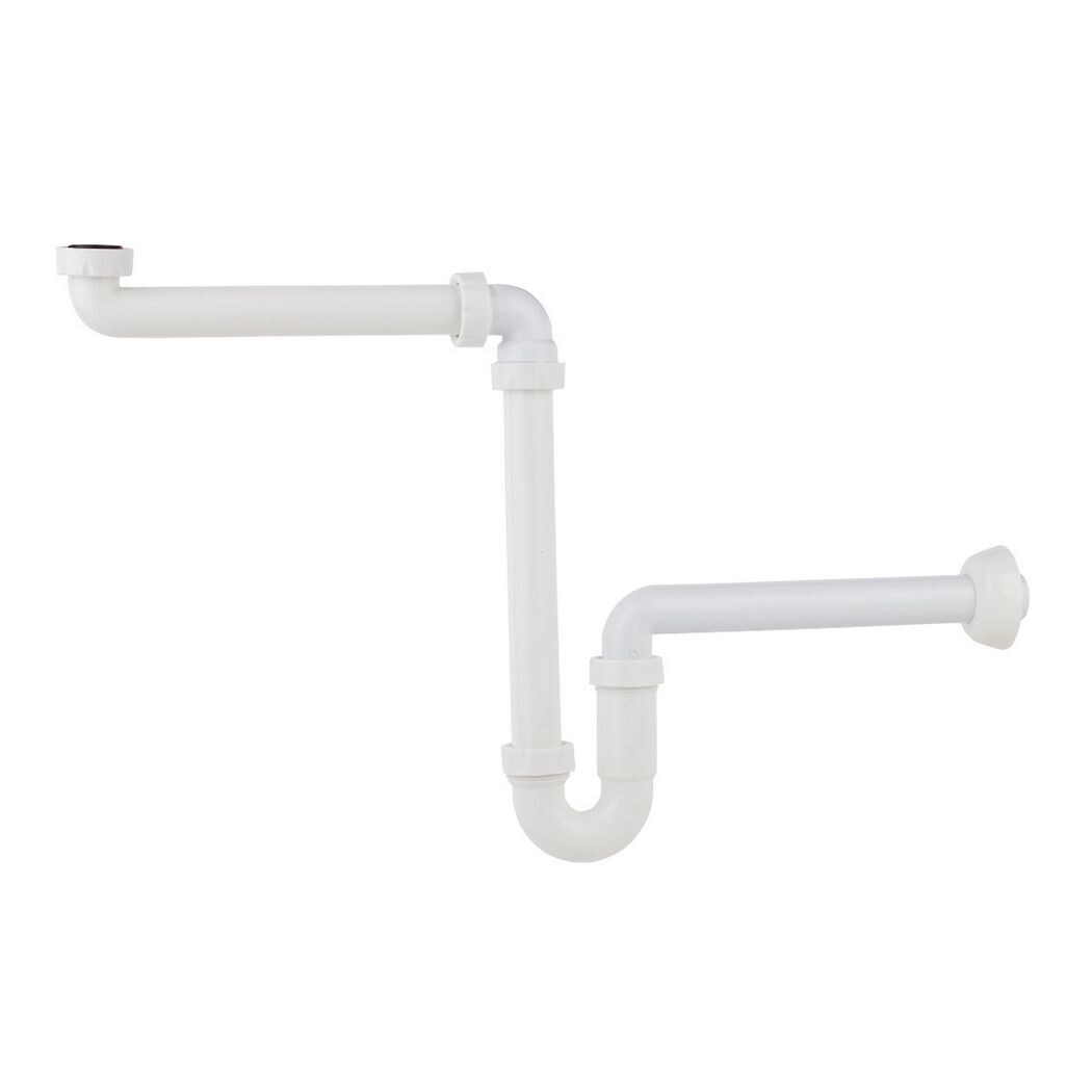 Raumspar-Siphon Kunststoff 1 1/4" x 32 mm, für Waschtisch