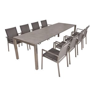 Gartenmöbelset 'Sienna' für 8 Personen Edelstahl