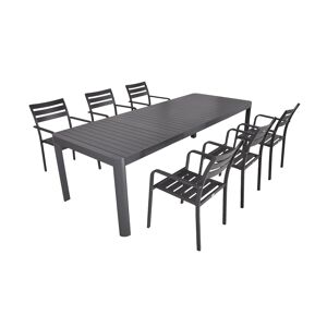 Gartenmöbel-Set 'Amira' anthrazit 7-teilig