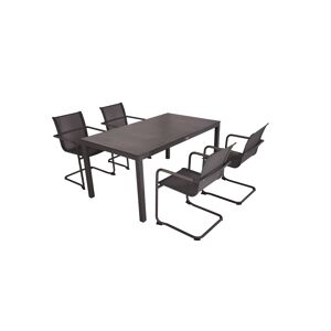 Gartenmöbel-Set 'Sophia' grau 5-teilig