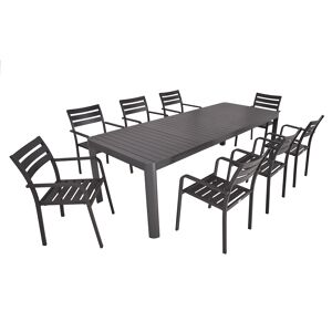 Gartenmöbel-Set 'Amira' anthrazit 9-teilig