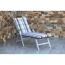 Sonnenliegen-Auflage 'Atika' grau 62 x 195 x 8 cm