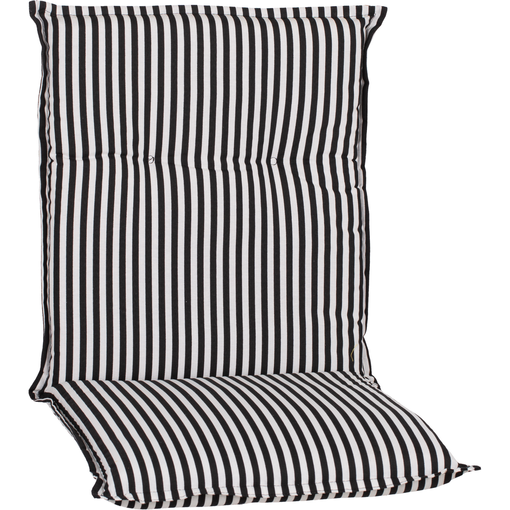 Niedriglehner-Auflagen-Set 'Turin' schwarz/weiß 46 x 98 x 8 cm 4 Stück