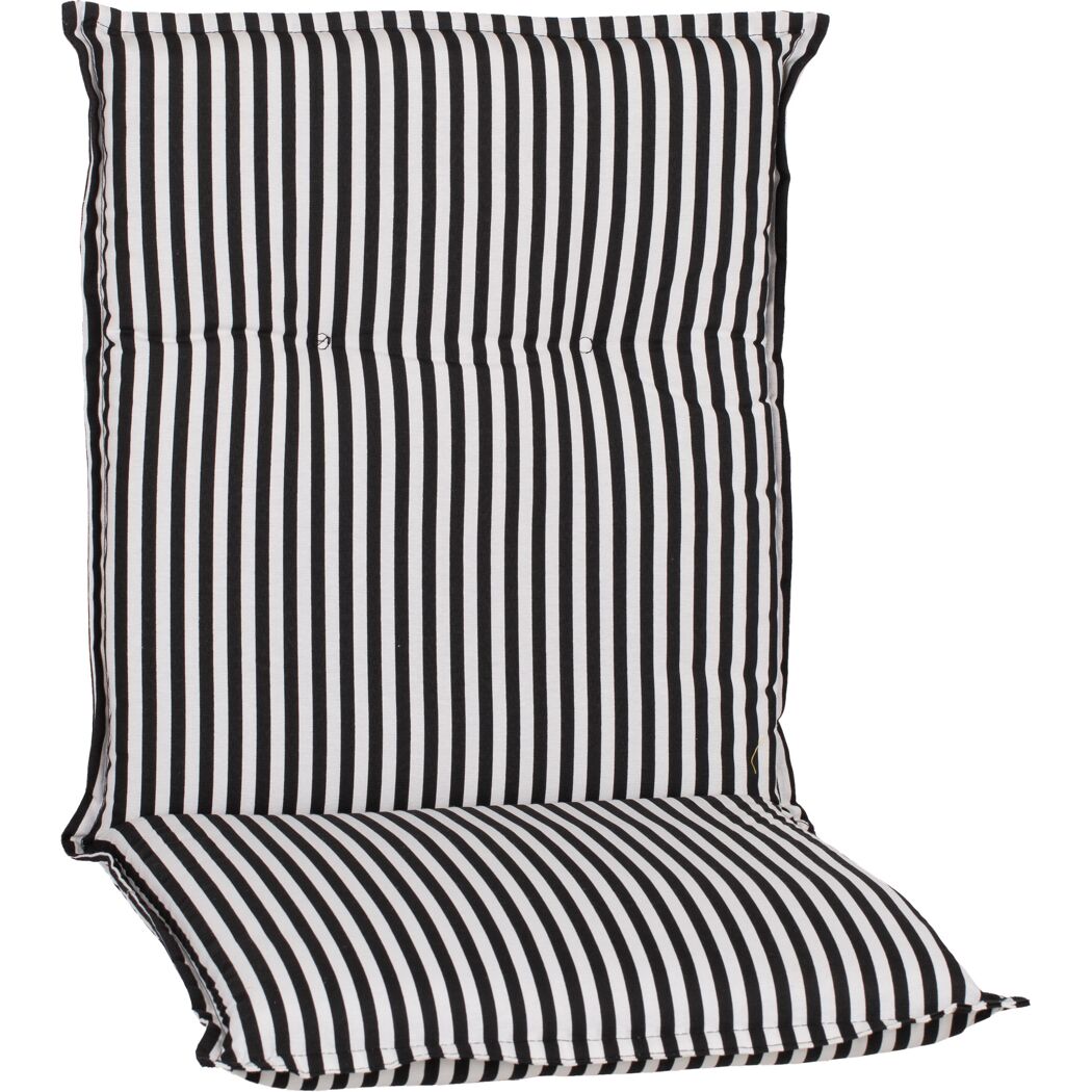 Niedriglehner-Auflagenset 'Tupelo' schwarz/weiß 46 x 98 x 8 cm 4 Stück