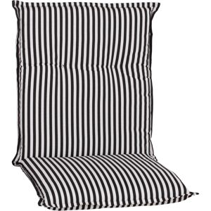 Niedriglehner-Auflagen-Set 'Turin' schwarz/weiß 46 x 98 x 8 cm 4 Stück