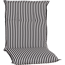Niedriglehner-Auflagen-Set 'Turin' schwarz/weiß 46 x 98 x 8 cm 4 Stück