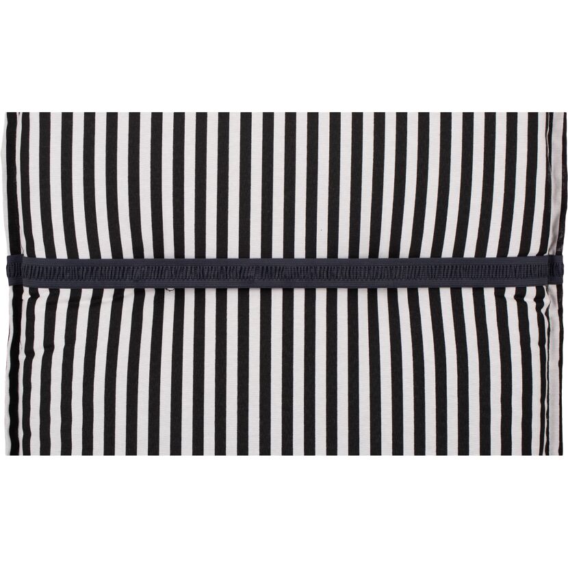 Hochlehner-Auflagenset 'Tupelo' schwarz/weiß 46 x 118 x 8 cm 4 Stück