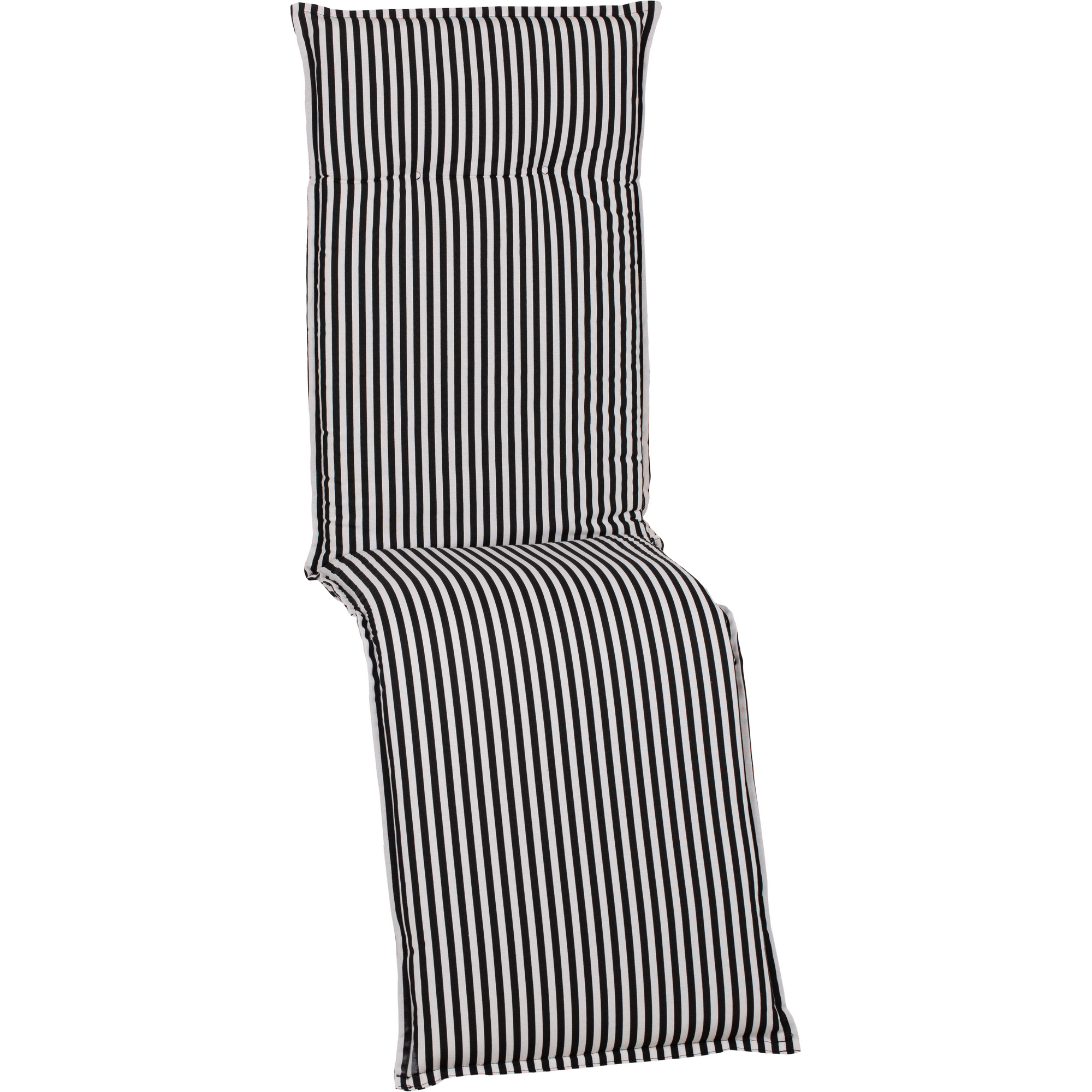 Relaxstuhl-Auflage 'Turin' schwarz/weiß 46 x 171 x 8 cm