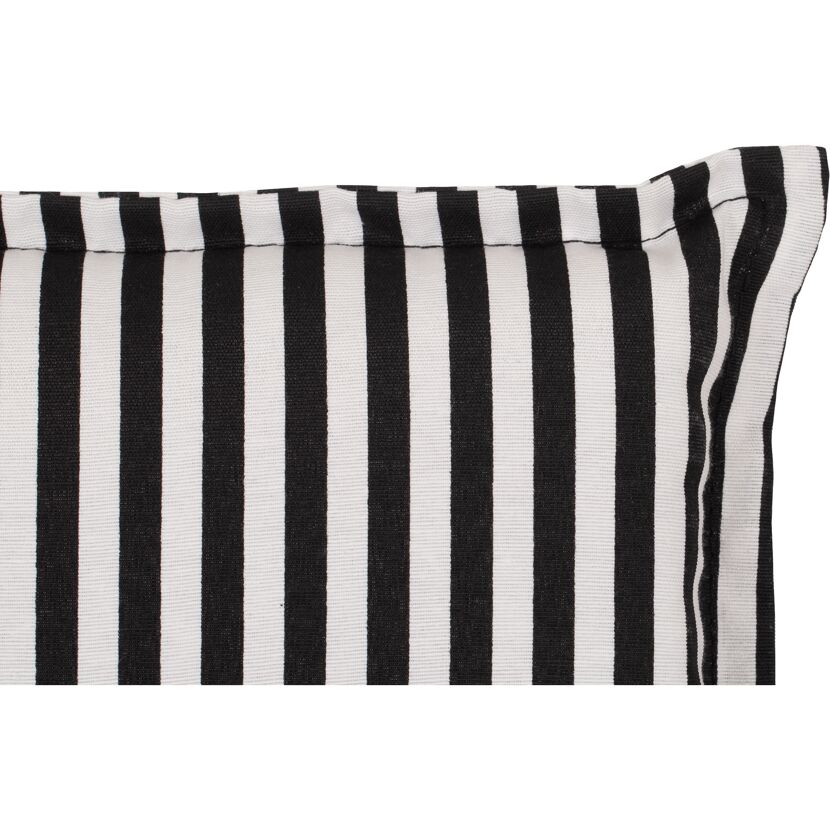 Liegestuhl-Auflage 'Tupelo' schwarz/weiß 46 x 171 x 8 cm
