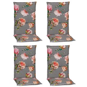 Hochlehner-Auflagen-Set 'Turin' mehrfarbig 46 x 118 x 8 cm 4 Stück