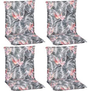 Niedriglehner-Auflagen-Set 'Turin' grün 46 x 98 x 8 cm 4 Stück