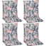 Niedriglehner-Auflagen-Set 'Turin' grün 46 x 98 x 8 cm 4 Stück