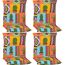 Niedriglehner-Auflagenset 'Mexiko' mehrfarbig 46 x 98 x 8 cm 4 Stück