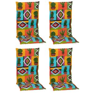 Hochlehner-Auflagen-Set 'Turin' bunt 46 x 118 x 8 cm 4 Stück