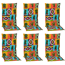 Hochlehner-Auflagen-Set 'Turin' bunt 46 x 118 x 8 cm 6 Stück