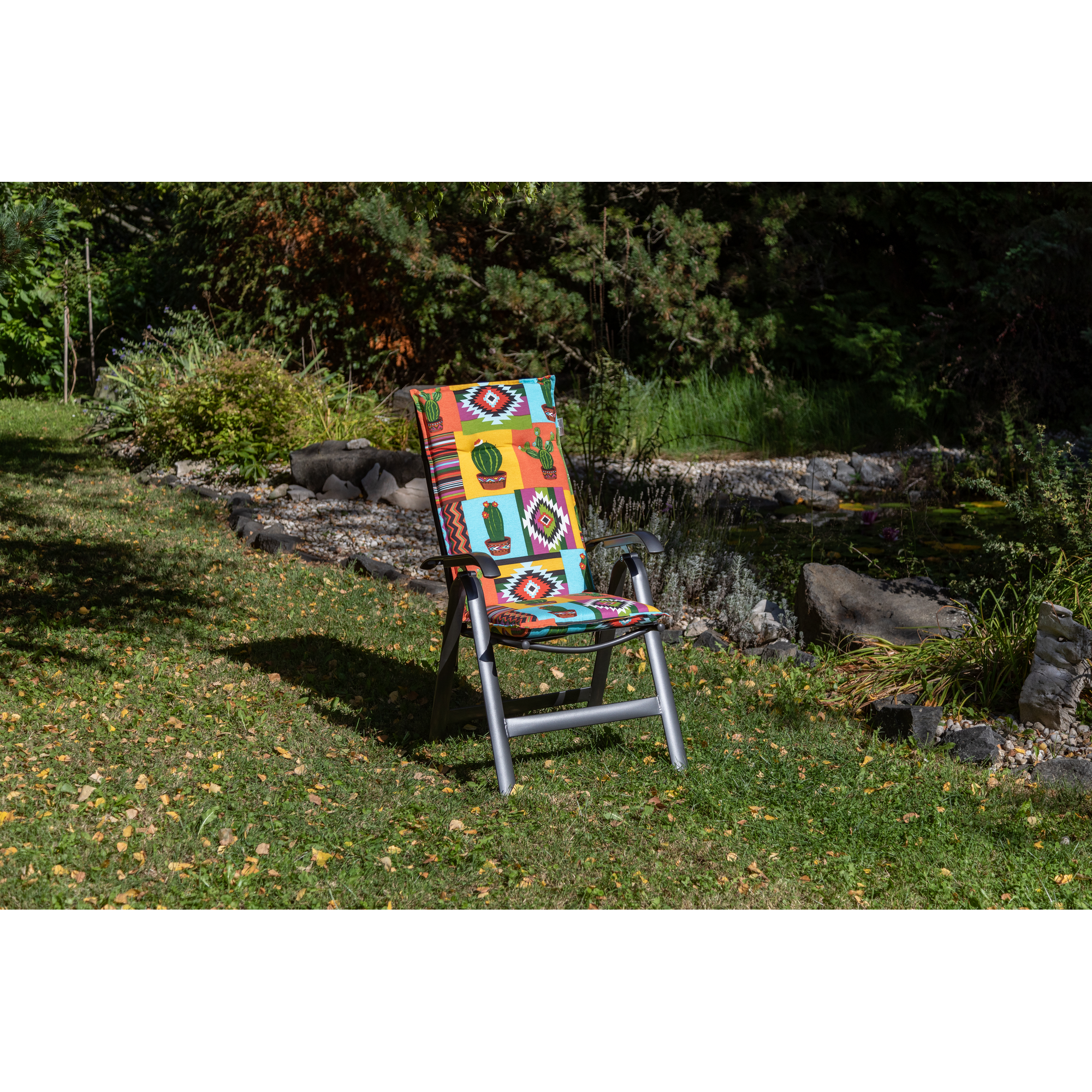 Hochlehner-Auflagen-Set 'Turin' bunt 46 x 118 x 8 cm 6 Stück