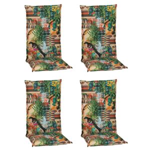 Hochlehner-Auflagen-Set 'Turin' grün 46 x 118 x 8 cm 4 Stück
