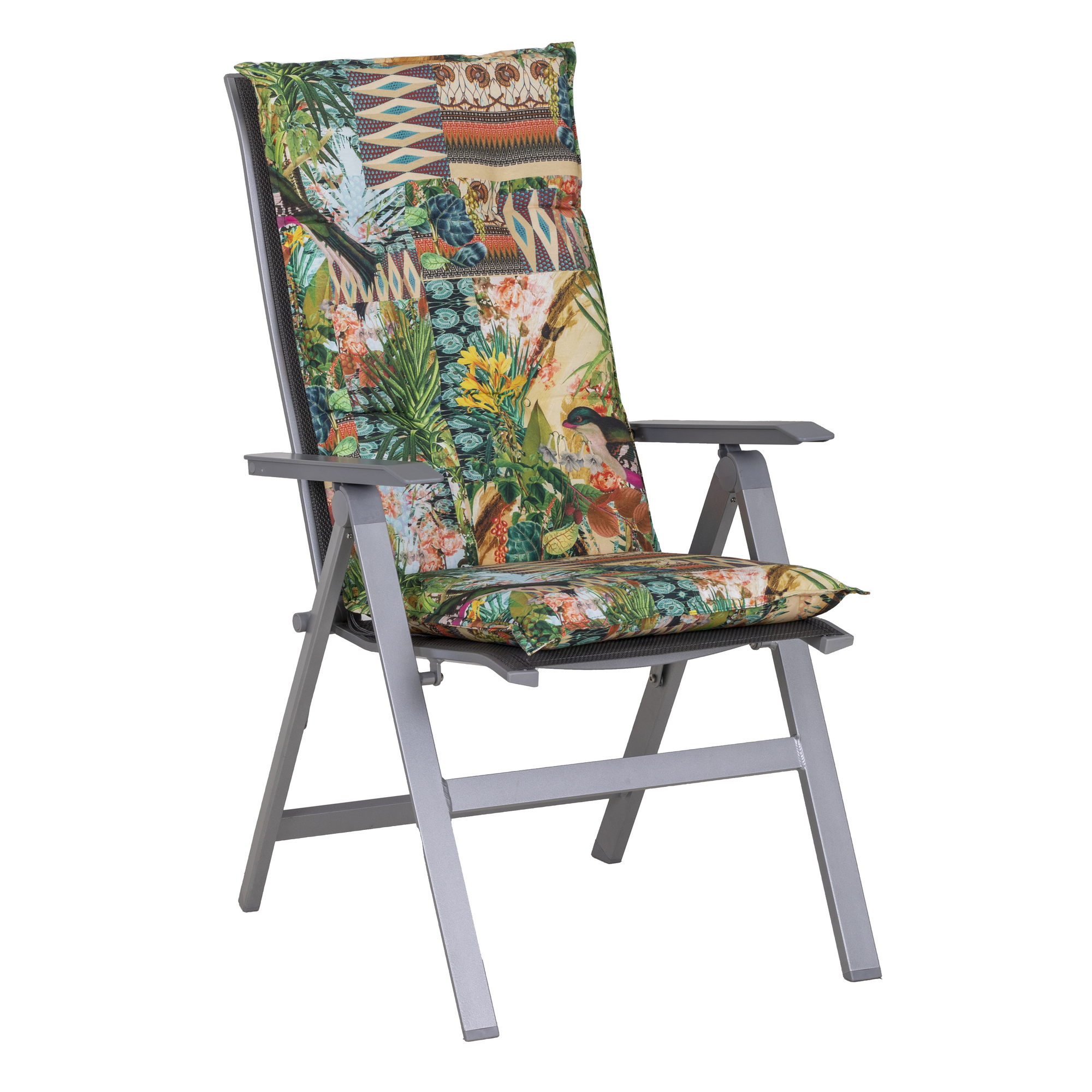 Hochlehner-Auflagenset 'Turin' grün 46 x 118 x 8 cm 6 Stück