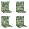 Niedriglehner-Auflagenset 'Tegernsee' grün 46 x 98 x 8 cm 4 Stück