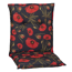 Niedriglehner-Auflagen-Set 'Turin' rot/grau 46 x 98 x 8 cm 4 Stück