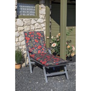 Liegen-Auflage 'Turin' rot/grau 58 x 191 x 8 cm