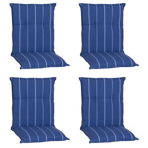Niedriglehner-Auflagen-Set 'Turin' blau 46 x 98 x 8 cm 4 Stück