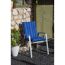Niedriglehner-Auflagenset 'Tovarnik' blau 46 x 98 x 8 cm 4 Stück