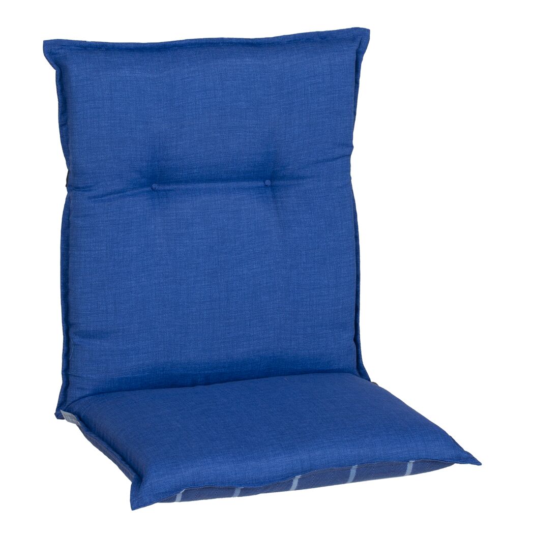 Niedriglehner-Auflagenset 'Tovarnik' blau 46 x 98 x 8 cm 4 Stück