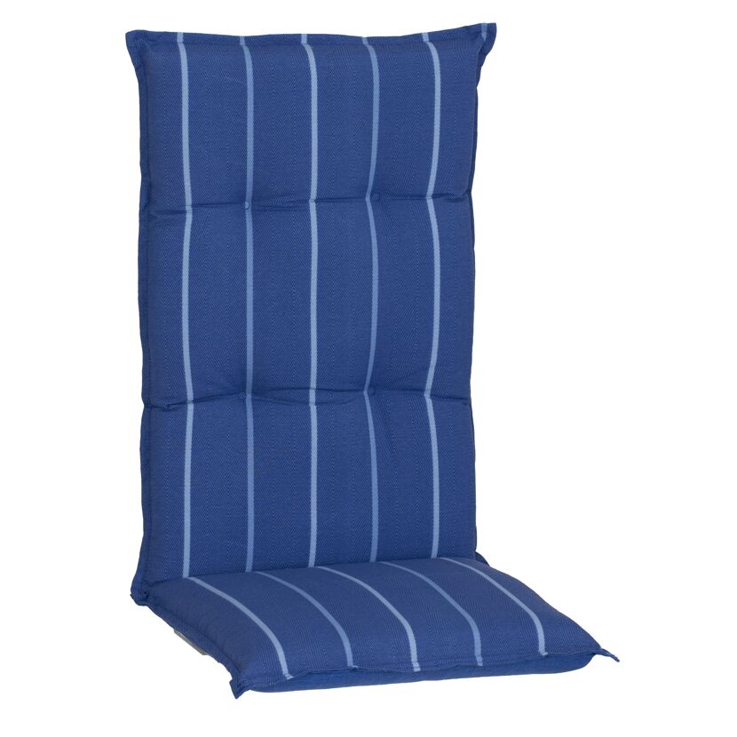 Hochlehner-Auflagenset 'Tovarnik' blau 46 x 118 x 8 cm 6 Stück
