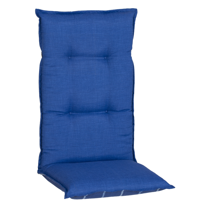 Hochlehner-Auflagenset 'Tovarnik' blau 46 x 118 x 8 cm 6 Stück