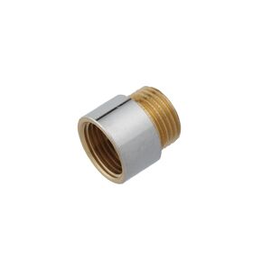 Hahnverlängerung Messing verchromt 1/2" x 15 mm