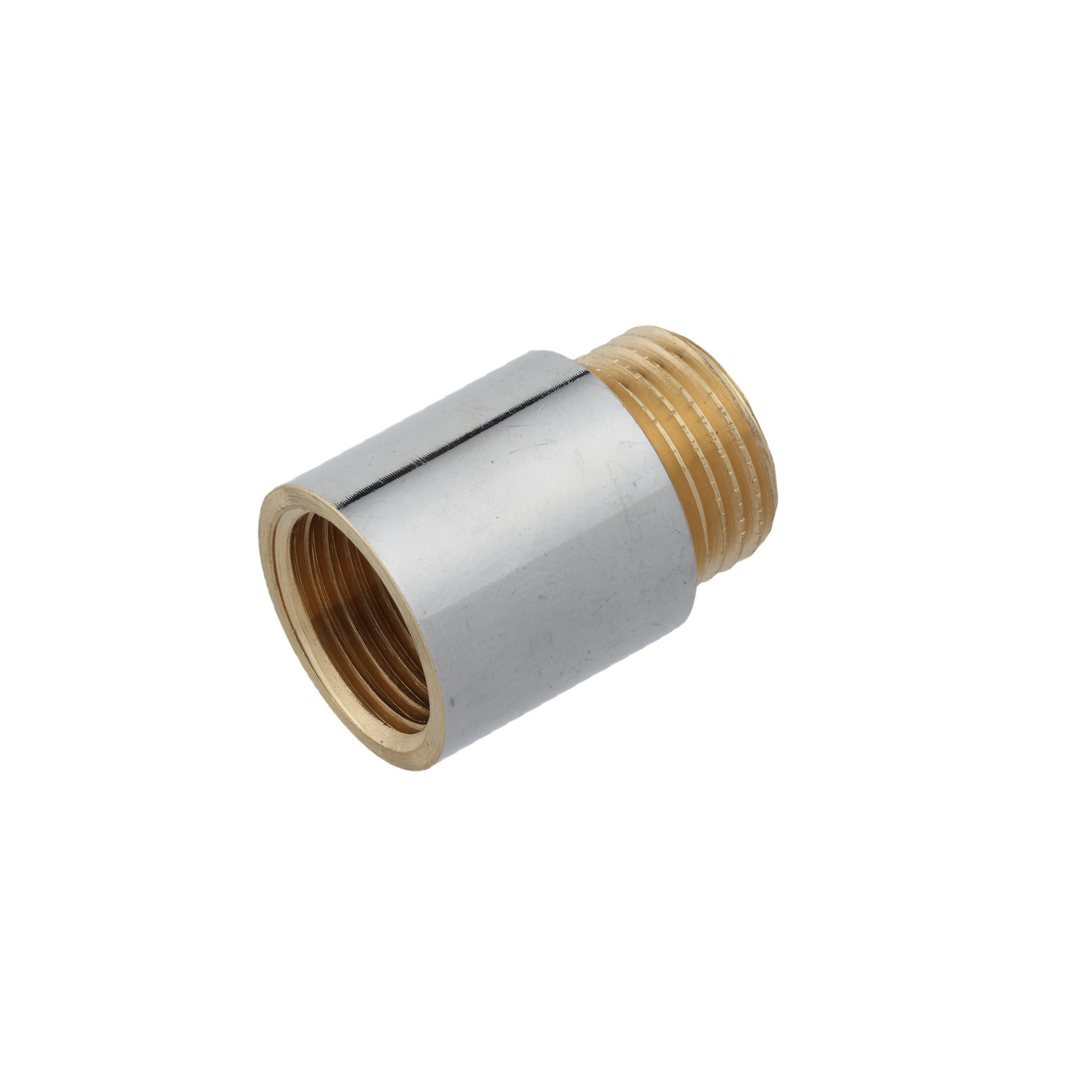 Hahnverlängerung Messing verchromt 1/2" x 25 mm