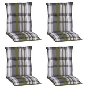 Niedriglehner-Auflagen-Set 'Turin' grün 46 x 98 x 8 cm 4 Stück