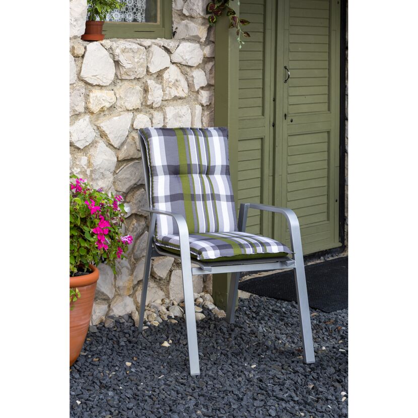 Niedriglehner-Auflagenset 'Tirana' grün 46 x 98 x 8 cm 4 Stück