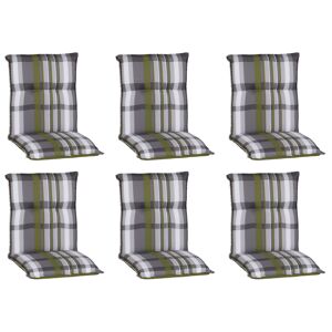 Niedriglehner-Auflagen-Set 'Turin' grün 46 x 98 x 8 cm 6 Stück