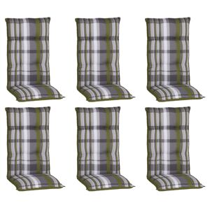Hochlehner-Auflagen-Set 'Turin' grün 46 x 118 x 8 cm 6 Stück