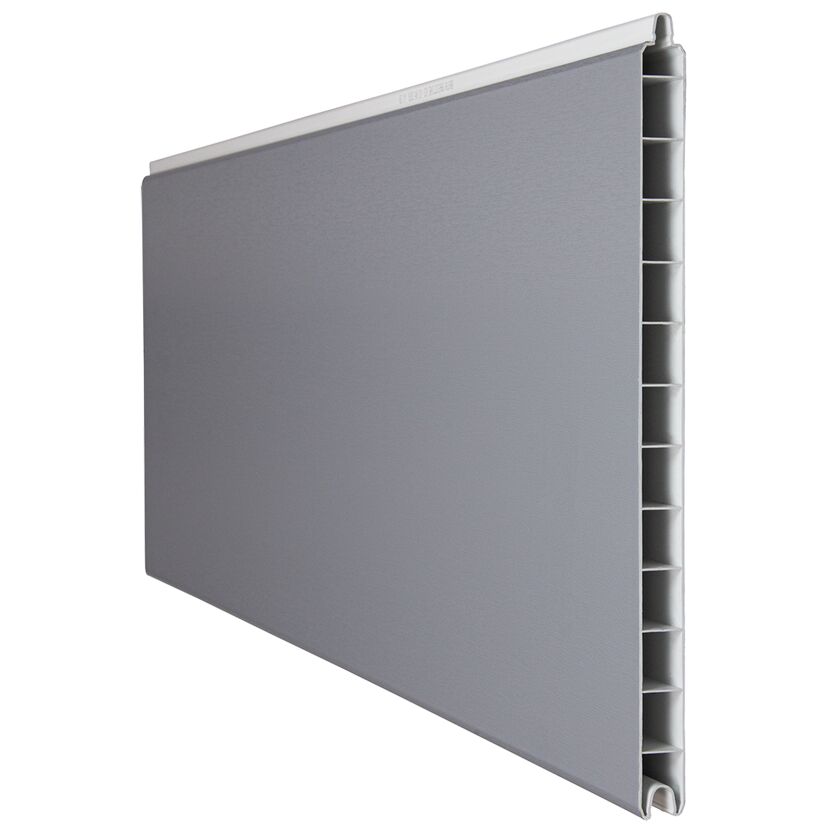 Einzelprofil 'BasicLine' breit silbergrau 180 x 30 x 1,9 cm