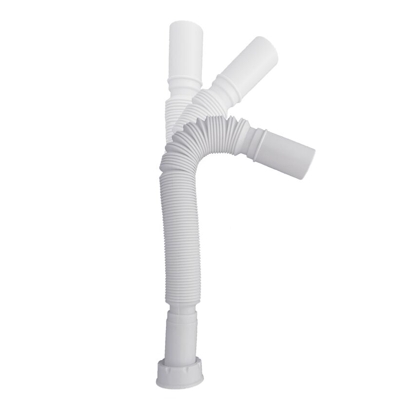 Flexibles Anschlussrohr 'Magic Pipeflex' weiß 1 1/4" x 32 mm, 315-830 mm