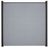 Steckzaun 'BasicLine' silbergrau 180 x 180 cm