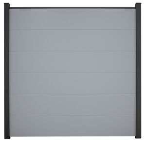 Steckzaun 'BasicLine' silbergrau 180 x 180 cm