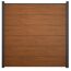 Steckzaun 'BasicLine' Eichefarben braun 180 x 180 cm