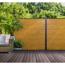Steckzaun 'BasicLine' Eichefarben/natur 180 x 180 cm