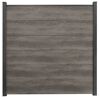 Steckzaun 'BasicLine' Eichefarben dunkel 180 x 180 cm